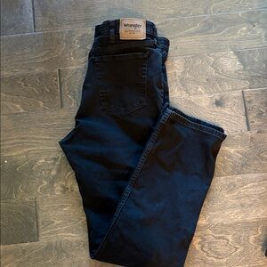 36x34 Wrangler Men's Black Relaxed Jeans